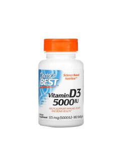 Doctor's Best - Vitamin D3, 5000 IU - 180 softgels