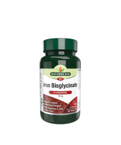 Natures Aid - Železo bisglycinát (90 tabliet)