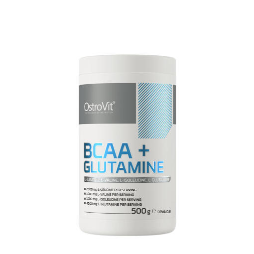 OstroVit - BCAA + Glutamín (500 g, pomaranč)