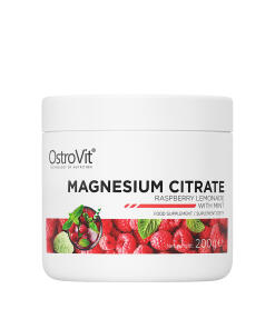 OstroVit - Citrát horečnatý s príchuťou malinovej limonády s mätou (200 g)