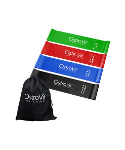 OstroVit - Tréningové gumy 4 ks + taška (1 ks)