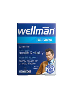 Vitabiotics - Vitabiotics Wellman Original - Multivitamín pre mužov (30 tabliet)