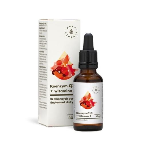 Aura Herbals - Koenzým Q10 + Vitamín E (30 ml)