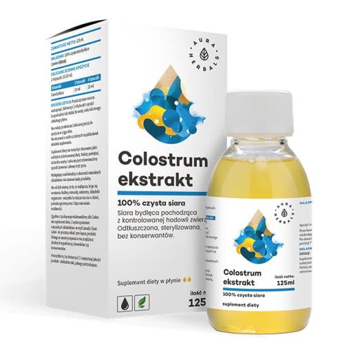 Aura Herbals - AURA HERBALS Extrakt z Colostra, 100% čisté bovinné kolostrum, tekutina (125 ml)