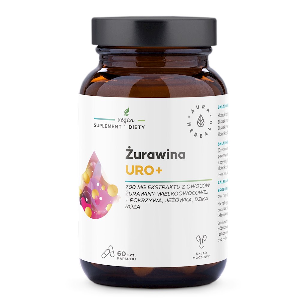 Aura Herbals - AURA HERBALS Brusnica Uro+ (60 kapsúl)
