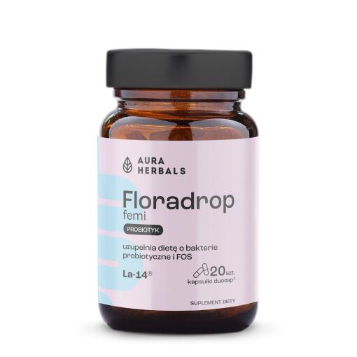 Aura Herbals - AURA HERBALS Floradrop femi, probiotikum pre ženy (20 kapsúl)