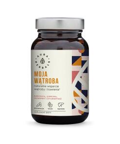 Aura Herbals - AURA HERBALS Podpora pečene, Artičok, Ostropestrec mariánsky, Kurkuma (60 kapsúl)