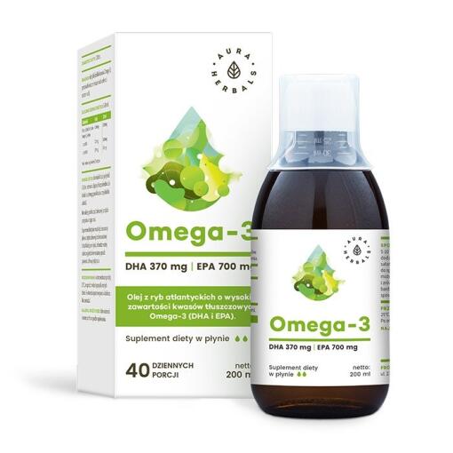Aura Herbals - Omega-3 s 370 DHA / 700 EPA (200 ml)