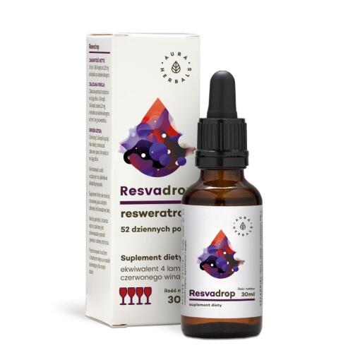 Aura Herbals - AURA HERBALS Resvadrop, resveratrol (30 ml)