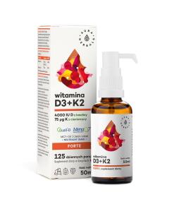 Aura Herbals - AURA HERBALS Vitamín D3, 4000 IU + K2, MCT (50 ml)