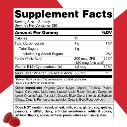 Goli Nutrition - Žuvacie gumené cukríky s jablčným octom – Obrázok 6