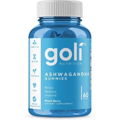 Goli Nutrition - Žuvačky s ašvagandhou KSM-66 od Goli Nutrition (60 žuvačiek)