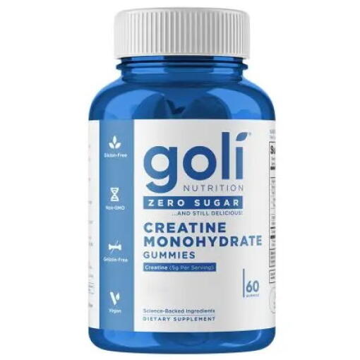 Goli Nutrition - GOLI NUTRITION Kreatín monohydrát bez cukru (60 žuvačiek)