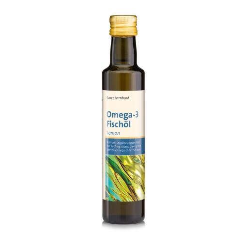 Krauterhaus Sanct Bernhard - KRAUTERHAUS SANCT BERNHARD Omega 3 Fish Oil Lemon (250 ml / 8,45 fl. oz.)