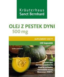 Krauterhaus Sanct Bernhard - KRAUTERHAUS SANCT BERNHARD Pumpkin seed oil 500 mg (150 caps)