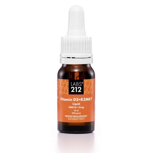 Labs212 - LABS212 Vitamin D3 + K2MK7 Liquid (10 ml / 0,338 fl. oz.)
