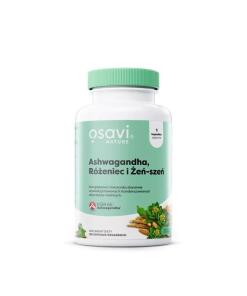 Osavi - Ashwagandha, ruženka a ženšen (120 kapsúl)