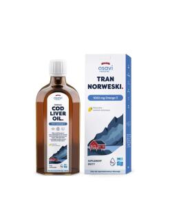 Osavi - OSAVI Nórsky tresčí pečeňový olej, 1000 mg - citrónová príchuť (250 ml)