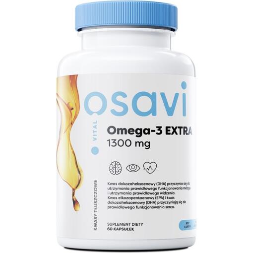 Osavi - OSAVI Omega-3 Extra, 650 mg - príchuť citrón (60 kapsúl)