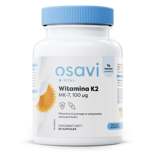 Osavi - OSAVI Vitamín K2-MK-7, 100 mcg (60 kapsúl)