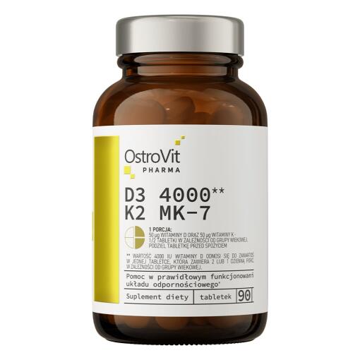 OstroVit Pharma D3 4000 K2 MK-7 (90 tabliet)