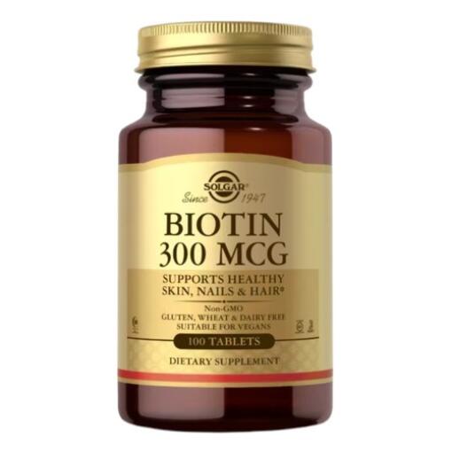Solgar - Biotín 300 mcg (100 tabliet)