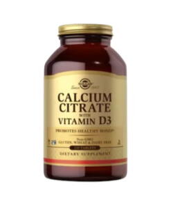 Solgar - SOLGAR Citrát vápnika s vitamínom D3 (120 tabliet)