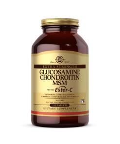Solgar - SOLGAR Extra silný glukozamín chondroitín MSM s Ester-C (180 tabliet)