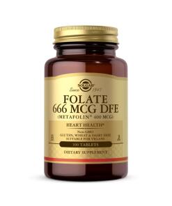 Solgar - SOLGAR Foliát (Metafolín), 400 mcg (100 tabliet)
