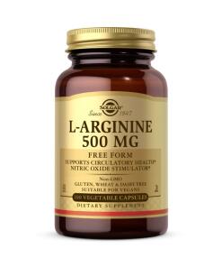 Solgar - SOLGAR L-Arginín vo voľnej forme, 500 mg (100 kapsúl)