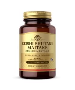 Solgar - SOLGAR Reishi, Shiitake, Maitake - Extrakty z húb (50 vcaps)