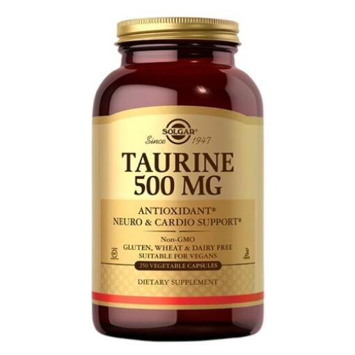 Solgar - Taurín 500 mg (100 rastlinných kapsúl)
