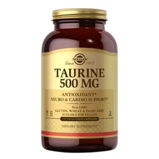 Solgar - Taurín 500 mg (250 rastlinných kapsúl)