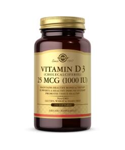 Solgar - SOLGAR Vitamín D3, 1000 IU, 25 mcg (250 kapsúl)