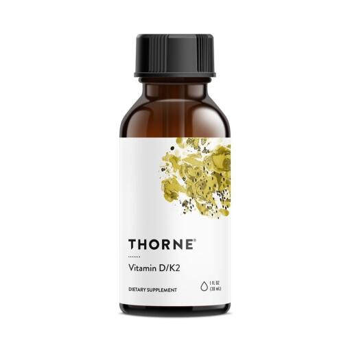 Thorne Research - Tekutý vitamín D3+K2 (30 ml)