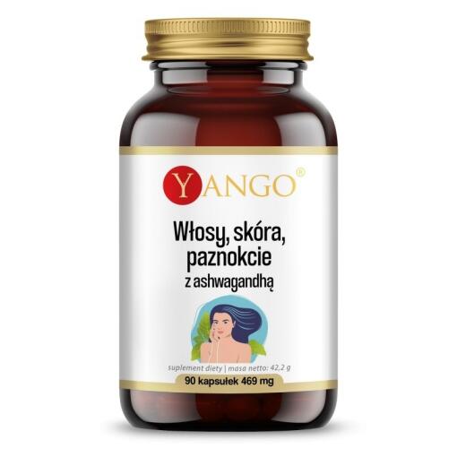 Yango - YANGO Vlasy, Koža, Nechty s Ašvagandhou (90 kapsúl)