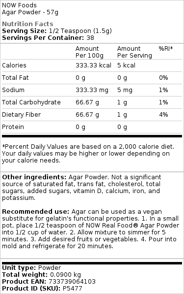 Agar v prášku - 57g – Obrázok 2