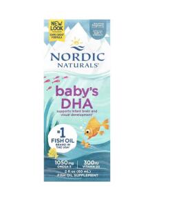 DHA pre bábätká, 1050mg Omega-3 s Vitaminom D3 - 60 ml