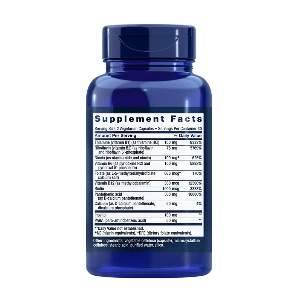 Bio-Active komplex vitamínu B - 60 kapsúl – Obrázok 2