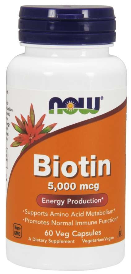 Biotín, 5000 mcg - 60 kapsúl