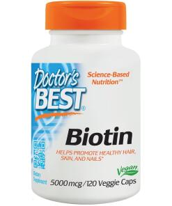 Biotín, 5000 mcg - 120 kapsúl