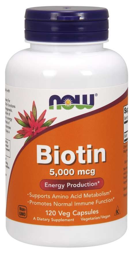 Biotín, 5000 mcg - 120 kapsúl