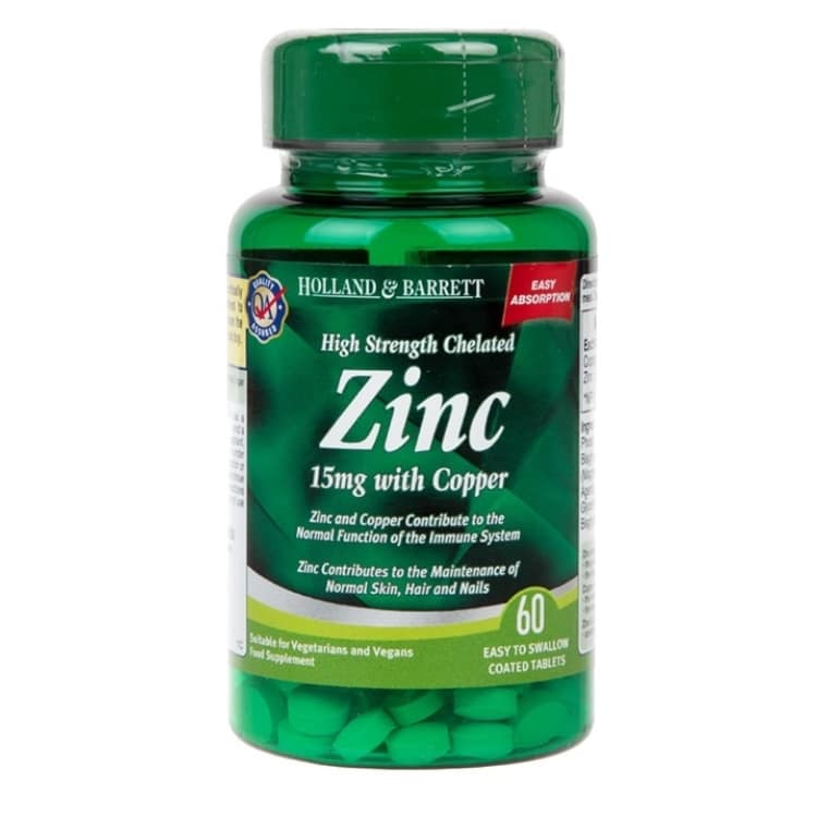 Chelátovaný zinok a meď, 15 mg - 60 tabliet