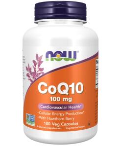 CoQ10 s bielemi hlohami, 100 mg - 180 kapsúl