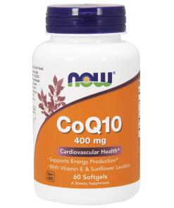 CoQ10 s lecitínom a vitamínom E, 400 mg - 60 mäkkých kapsúl