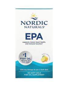 EPA, 1210 mg Citrónová príchuť - 60 mäkkých kapsúl