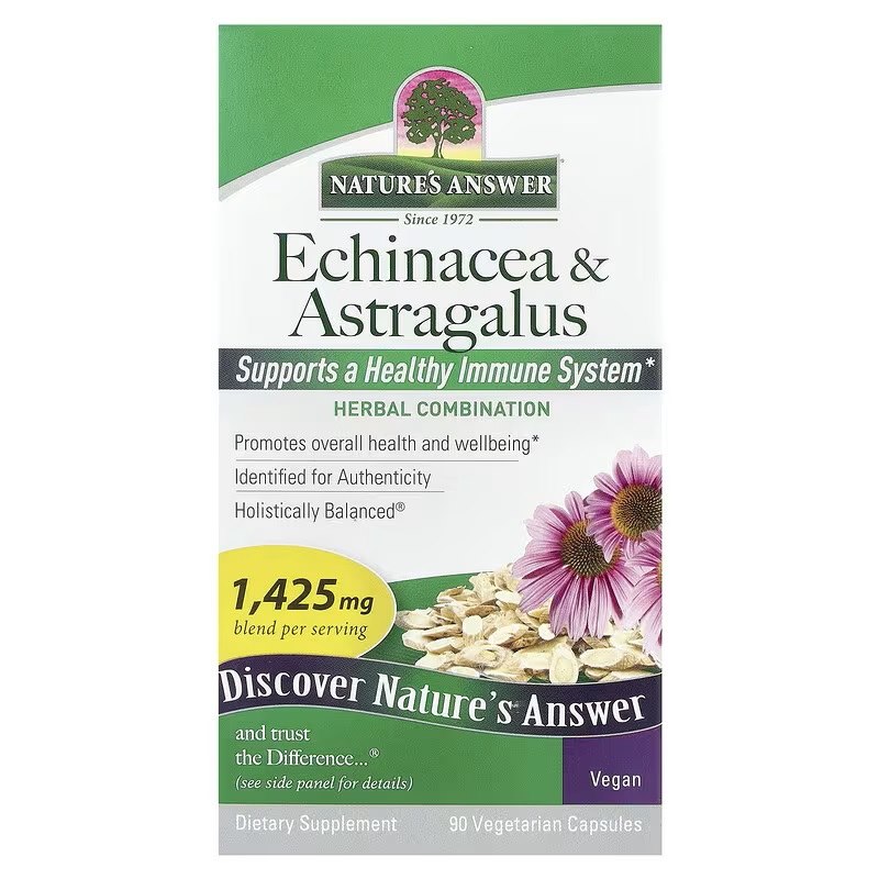 Echinacea a Astragalus, 1425 mg - 90 vegetariánskych kapsúl