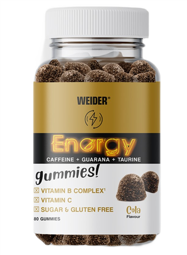 Weider - Energy Gummies, Cola - 80 žuvačiek