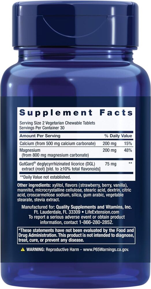 EsophaCool, príchuť bobule - 60 vegetariánskych žuvacích tabliet – Obrázok 3