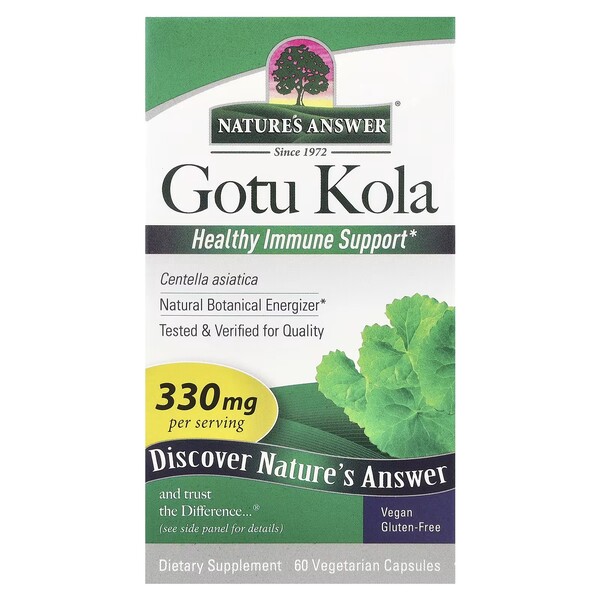 Gotu Kola, 330 mg - 60 vegetariánskych kapsúl
